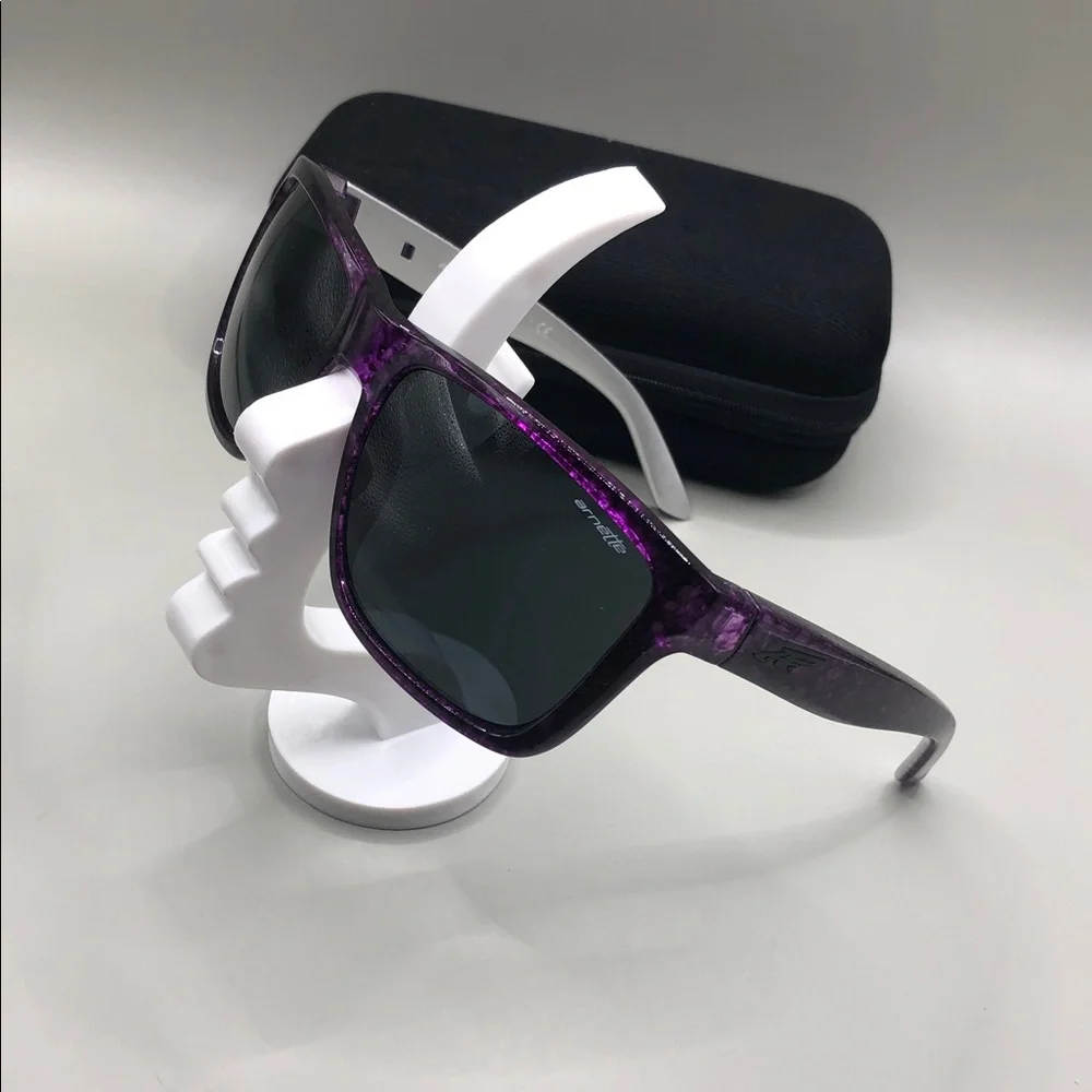 Arnette Witch Doctor Square Sunglasses UNISEX Purple w Case Italy